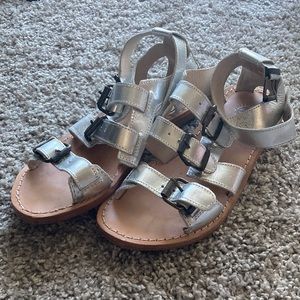 Silver sandals